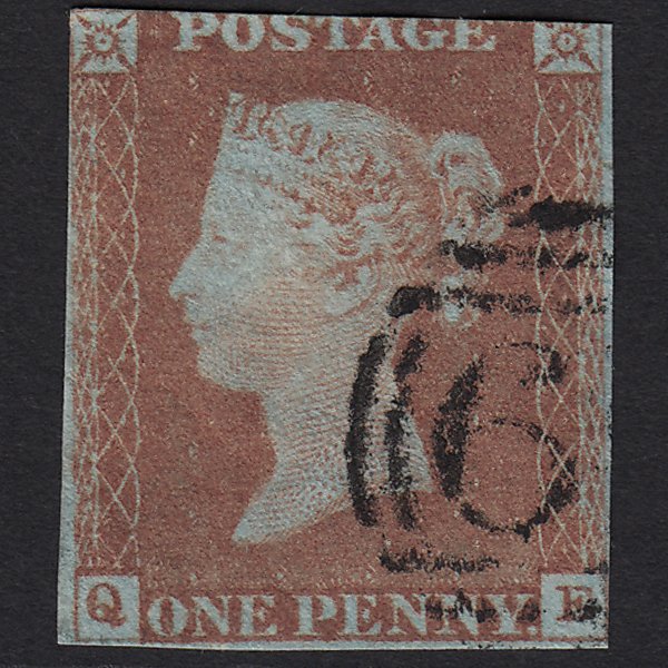 GB QV 1841 1d Red-brown (Plate 71) SG8-B1(1) QE GU