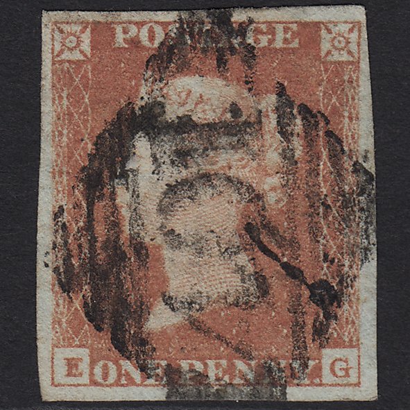 GB QV 1841 1d (Plate 96) SG8-B1(1) EG FU Ruskey/rush 401 4M Imperf