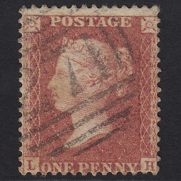 GB QV 1857 1d Rose-red (Plate 60) SG40-C10(1) LH GU Eastbourne 271