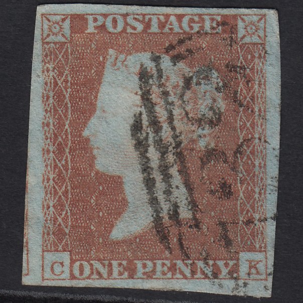 GB QV 1841 1d Red-brown (Plate 113) SG8-B1(1) CK FU Stockbridge 732 4M