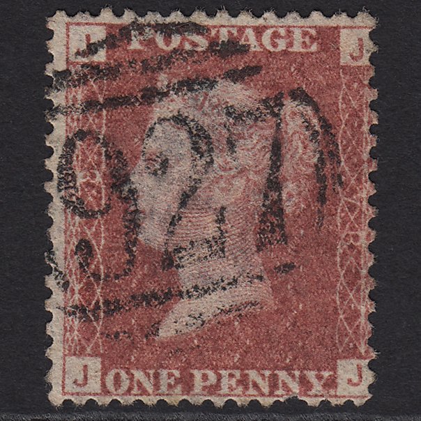 GB QV 1864 1d Lake-red (Plate 78) SG44-G1(2) JJ GU Yarmouth 927