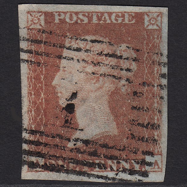 GB QV 1841 1d (Plate 91) SG8-B1(1) AA FU Aberdeen 1 4M Missing Imprimatur