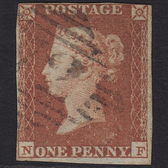 GB QV 1841 1d Red-brown (Plate 101) SG8-B1(1) NF GU in Ireland nr 4 Margins