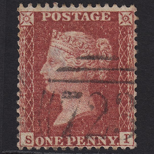 GB QV 1857 1d Rose-red (Plate 34) SG40-C10(1) SI GU Southampton 723