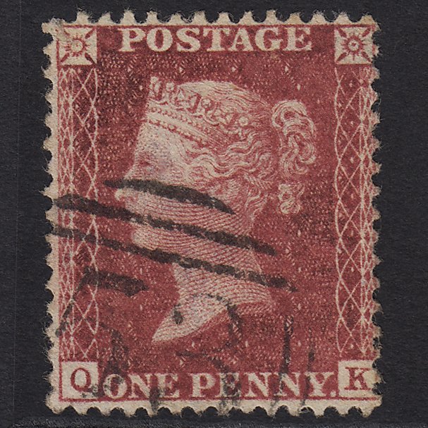 GB QV 1857 1d Deep Rose-red (Plate 36) SG41-C10(4) QK FU Bath 53