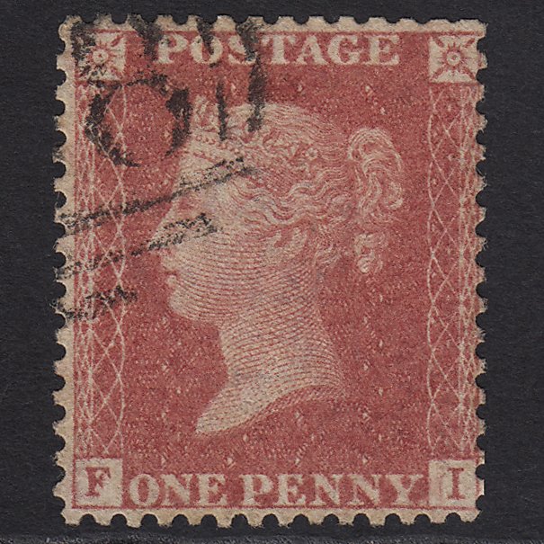 GB QV 1857 1d Rose-red (Plate 47) SG40-C10(1) FI GU Light Cancel