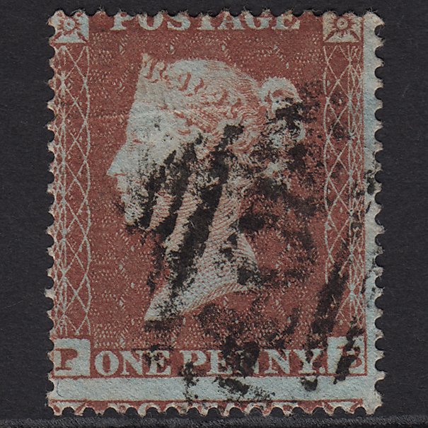 GB QV 1854 1d Red-brown (Plate 181) SG17-C1(1) PB GU Large Misperf