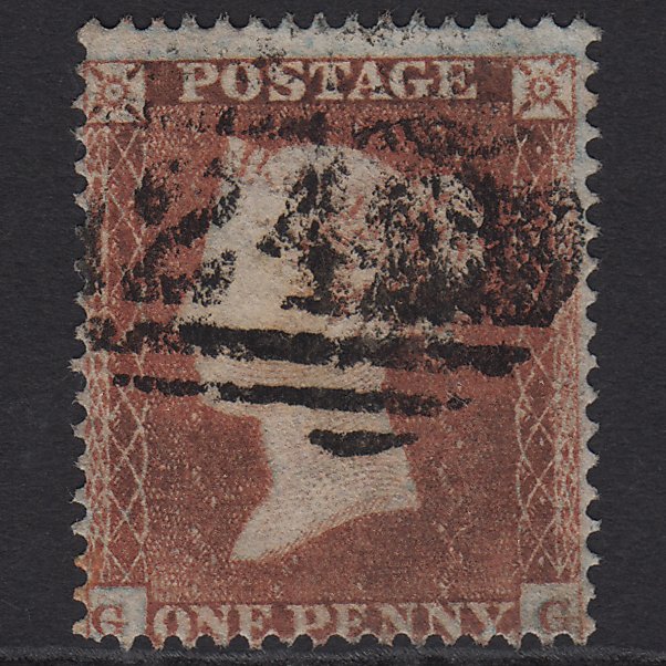 GB QV 1854 1d Red-brown (Plate 184) SG17-C1(1) GG GU