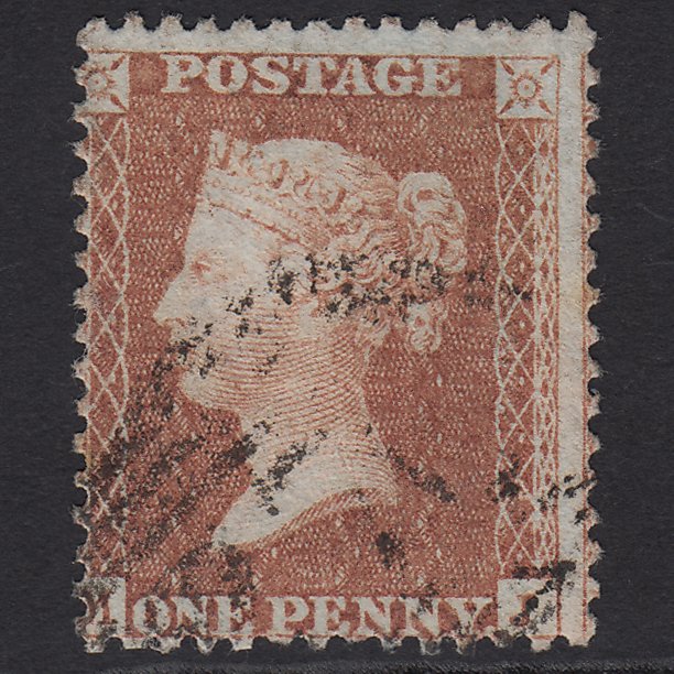 GB QV 1856 1d Red-brown SG29-C8(1) MJ GU