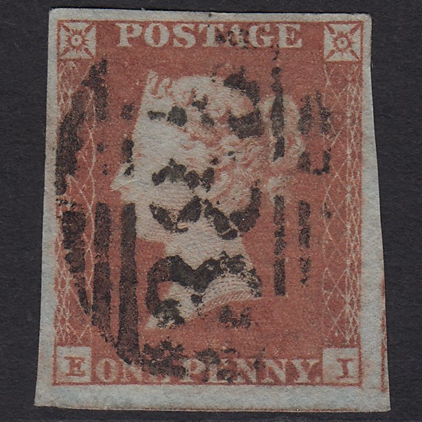 GB QV 1841 1d Red-brown (Plate 106) SG8-B1(1) EI FU 4 Margins Hull 383
