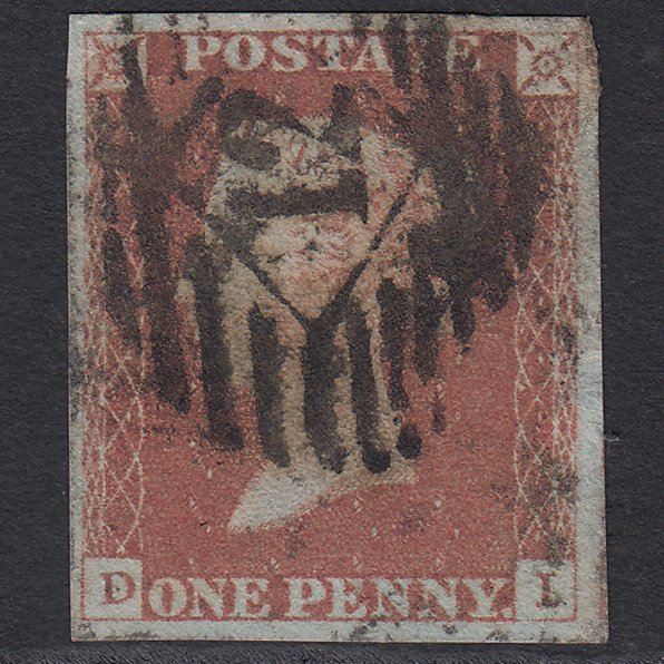 GB QV 1841 1d Red-brown (Plate 70) SG8-B1(1) DI GU 4 Margins London IS 12