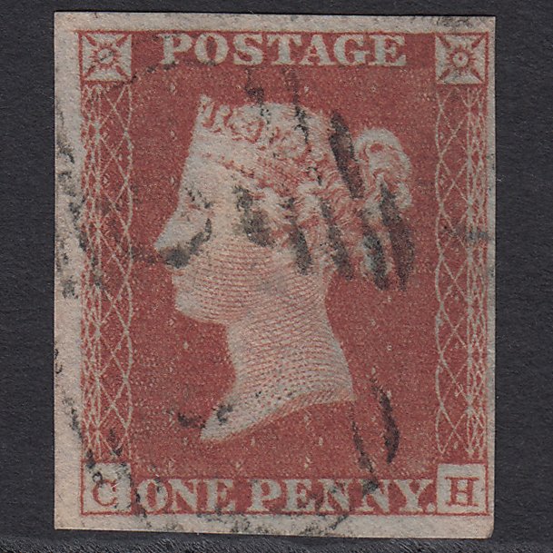 GB QV 1841 1d Red-brown (Plate 122) SG8-B1(1) CH FU 4 Margins Light Cancel