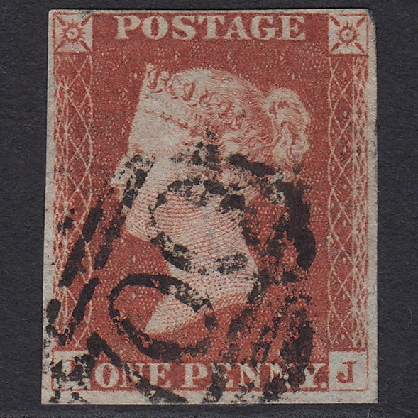 GB QV 1841 1d Red-brown (Plate 61) SG8-B1(1) IJ GU 4 Margins Sheffield 700