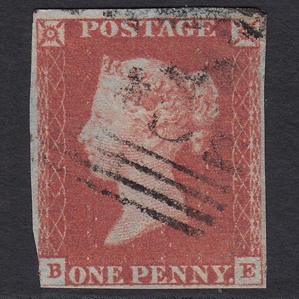 GB QV 1841 1d Red-brown (Plate 75) SG8-B1(1) BE GU 3 Margins