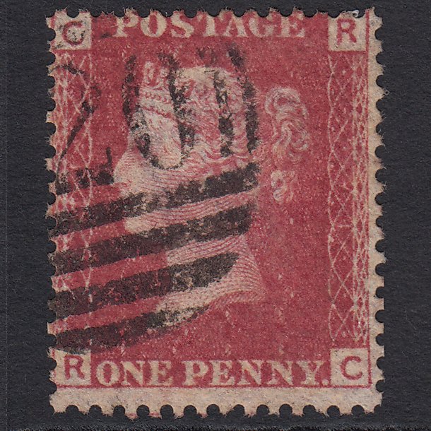 GB QV 1864 1d Lake-red (Plate 71) SG44-G1(2) RC FU Misperf