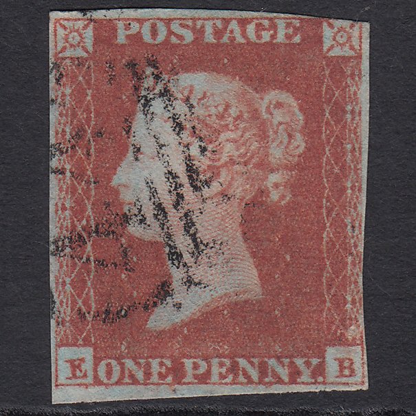 GB QV 1841 1d Red-brown (Plate 95) SG8-B1(1) EB FU nr 4M Leamington 444