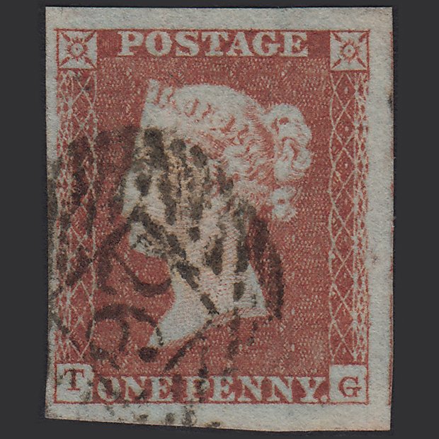GB QV 1841 1d (Plate 98) SG8-B1(1) TG FU 4 Good to Huge Margins London IS 26