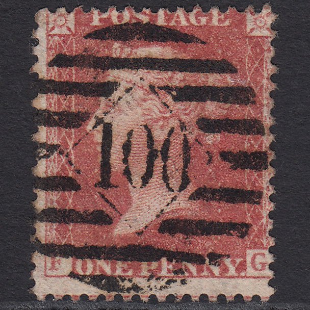GB QV 1861 1d (Plate 51) SG42-C12(3) FG FU London IS 100 100ph3 Misperf