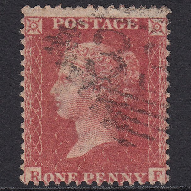 GB QV 1857 1d Rose-red (Plate 48) SG40-C10(1) RF FU Ireland