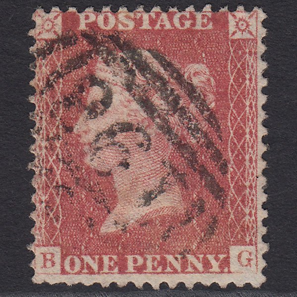 GB QV 1857 1d Rose-red (Plate 34) SG40-C10(1) BG GU