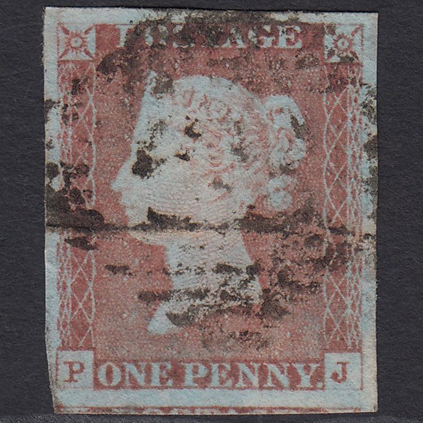 GB QV 1841 1d Pale Red-brown (Plate 67) SG9-B1(3) PJ GU 4 Margins Ireland