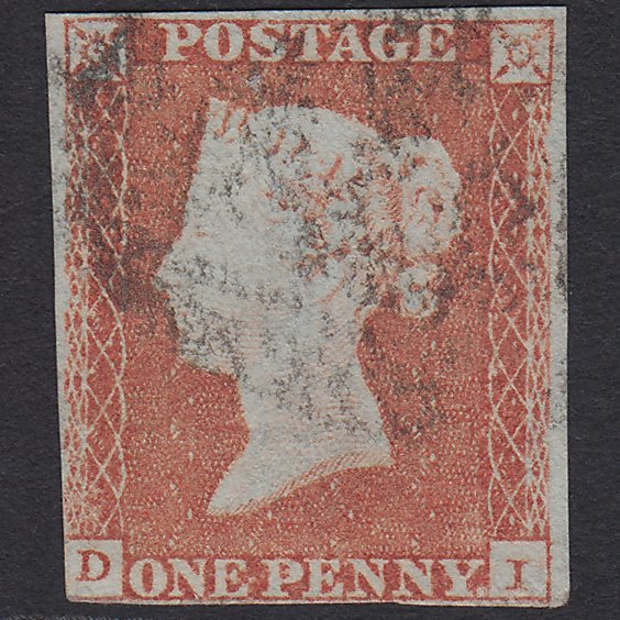 GB QV 1841 1d Red-brown (Plate 94) SG8-B1(1) DI GU nr 4 Margins