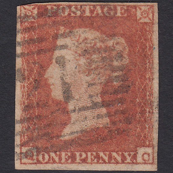 GB QV 1841 1d Red-brown (Plate 104) SG8-B1(1) QC GU nr 4 Margins Scotland