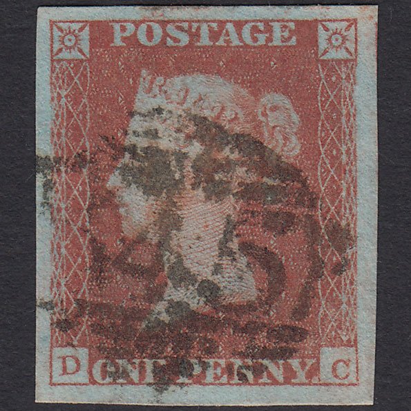 GB QV 1841 1d (Plate 94) SG8-B1(1) DC FU 4 Big Margins Newcastle 545