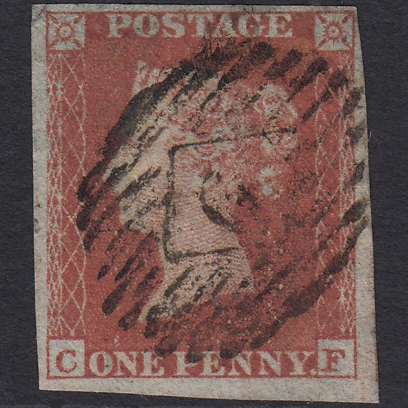 GB QV 1841 1d (Plate 146) SG8-B2(1) Ivory Head CF FU 4M London IS Cancel