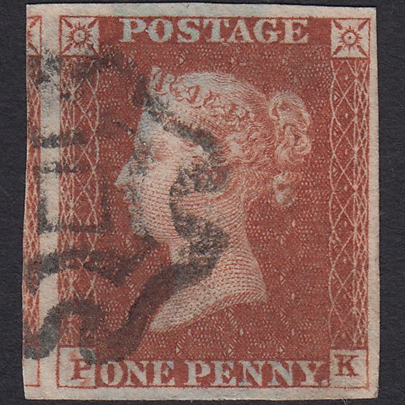 GB QV 1841 1d (Plate 31) SG8-B1(1) PK VFU 4M Plymouth Maltese Cross