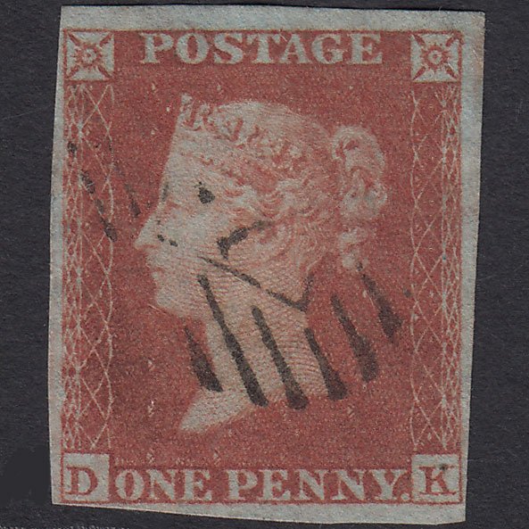 GB QV 1841 1d Red-brown (Plate 172) SG8-B2(1) DK FU 4M Light London Cancel