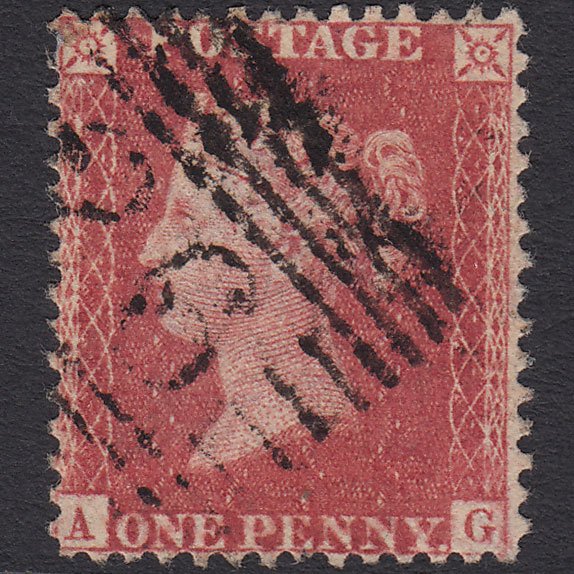 GB QV 1857 1d (Plate 68) SG40-C10(1) AG FU Missing Imprimatur Scotland