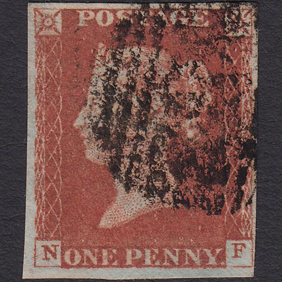 GB QV 1841 1d Red-brown (Plate 60) SG8-B1(1) NF GU 4 Margins