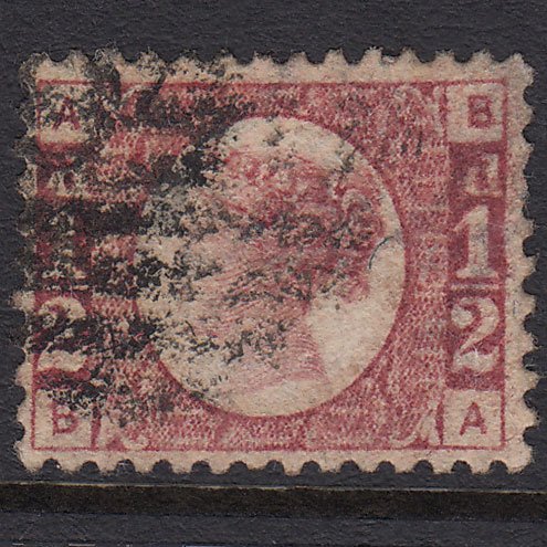 GB QV 1870 1/2d Rose-red (Plate 13) SG48-G4 BA GU Well Centred