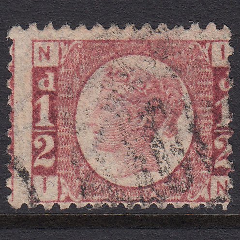GB QV 1870 1/2d Rose-red (Plate 13) SG48-G4 in GU Large Misperf
