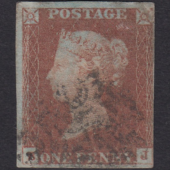 GB QV 1841 1d Red-brown (Plate 13) SG8-B1(1) BJ GU Maltese Cross