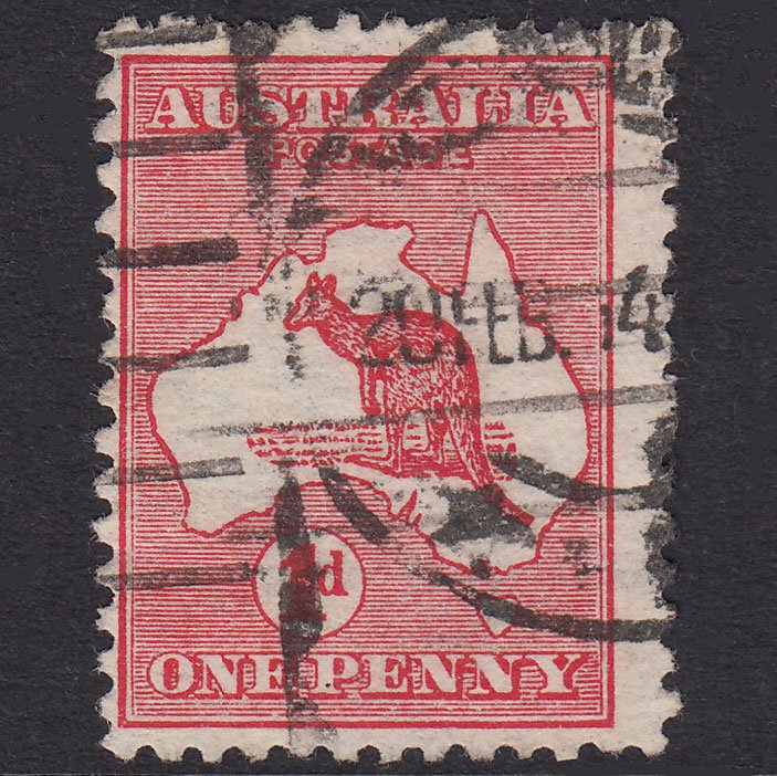 AUSTRALIA 1913 1d Red Kangaroo SG2D FU