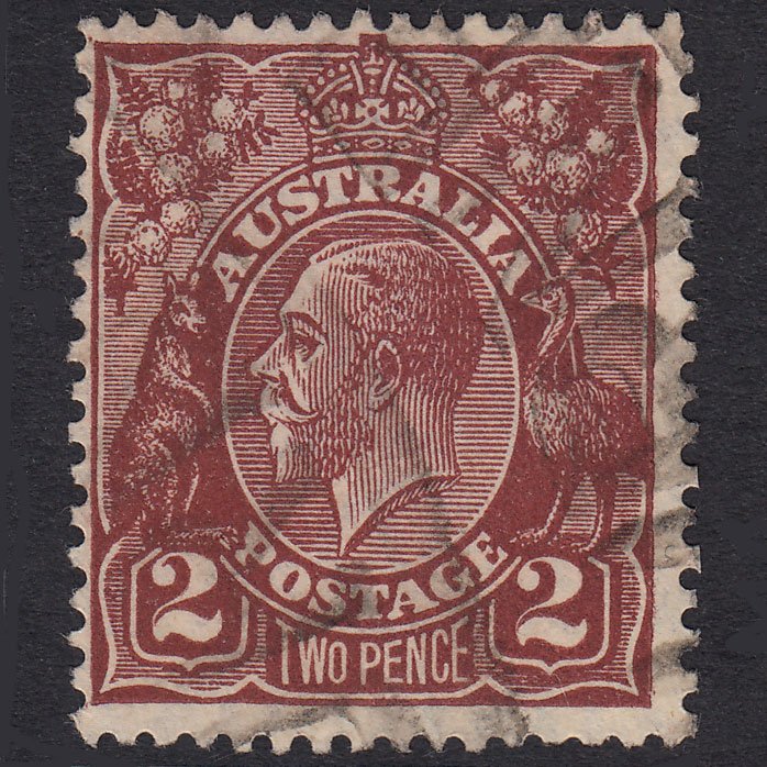 AUSTRALIA 1930 1 1/2d Red-Brown King George V SG97 FU