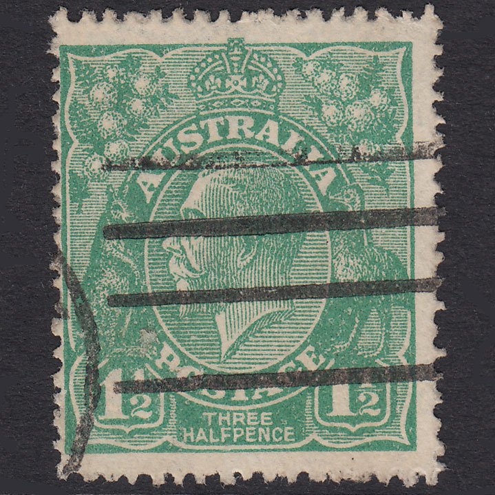 AUSTRALIA 1923 1 1/2d Green King George V SG61 FU