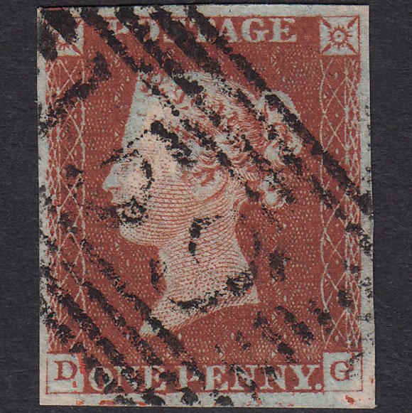GB QV 1841 1d Plate 38 SG8-B1(1) Ivory Head DG FU 4M Glasgow 159