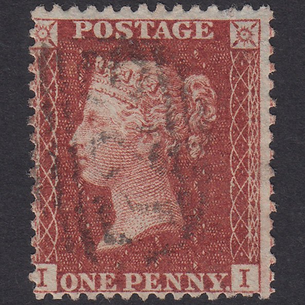 GB QV 1856 1d Red-Brown Plate 28 SG29-C8(1) II FU Southampton 723