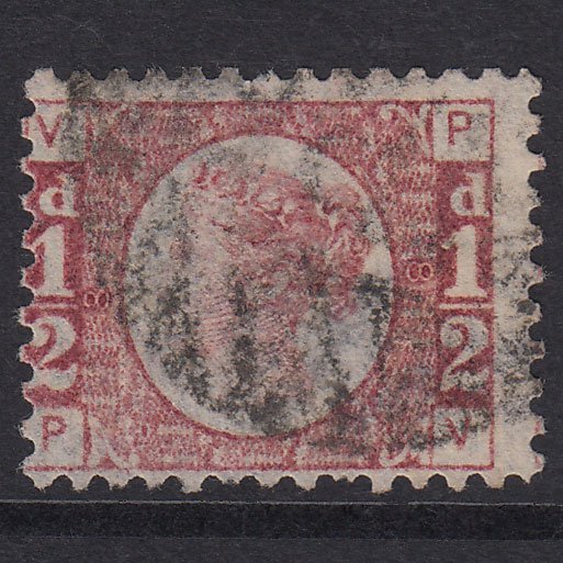 GB QV 1870 1/2d Rose-Red Plate 8 SG48-G4 PV GU