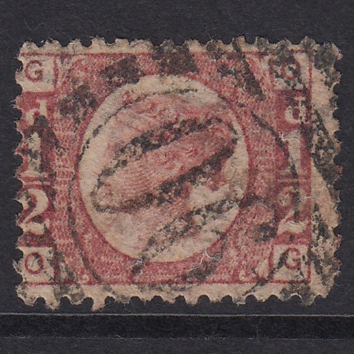 GB QV 1870 1/2d Rose-Red Plate 15 SG48-G4 OG GU London D&S 90