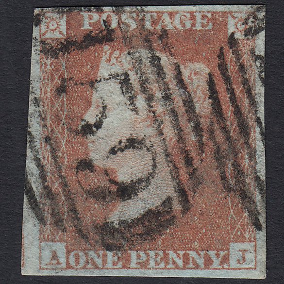 GB QV 1841 1d (Plate 101) SG8-B1(1) AJ FU Chard 159 4M Missing Imprimatur