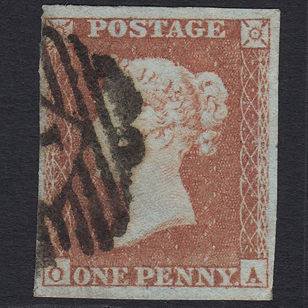 GB QV 1841 1d Red-brown (Plate 94) SG8-B1(1) OA GU 4 Margins