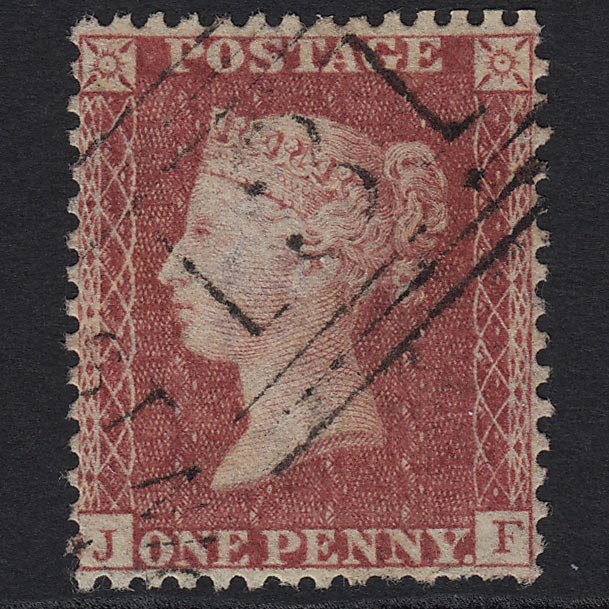 GB QV 1857 1d Rose-red (Plate 63) SG40-C10(1) JF FU Special Edinburgh 131
