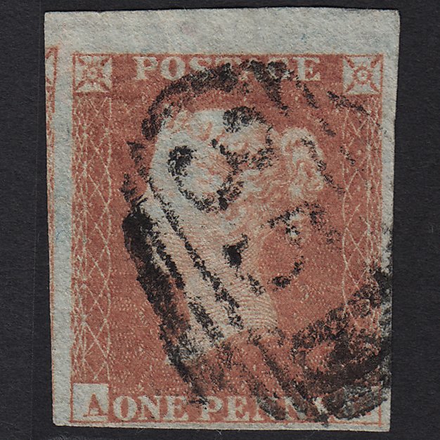 GB QV 1841 1d (Plate 113) SG8-B1(1) AE FU Helston 351 Missing Imprimatur 4M