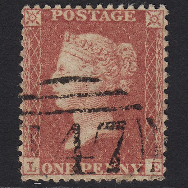 GB QV 1857 1d Rose-red (Plate 46) SG40-C10(1) LE GU