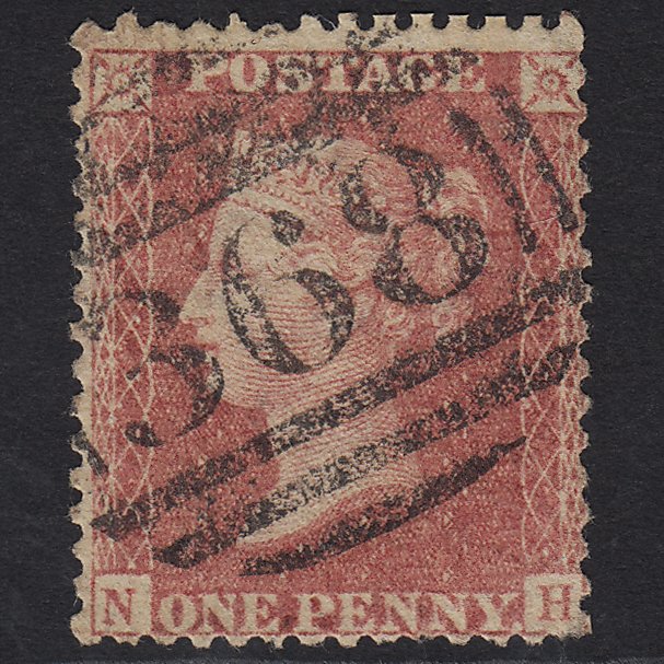 GB QV 1857 1d Rose-red (Plate 48) SG40-C10(1) NH GU Prembroke Dock 368