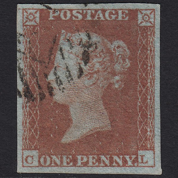 GB QV 1841 1d Red-brown (Plate 122) SG8-B1(1) CL VFU Light Cancel 4M Imperf
